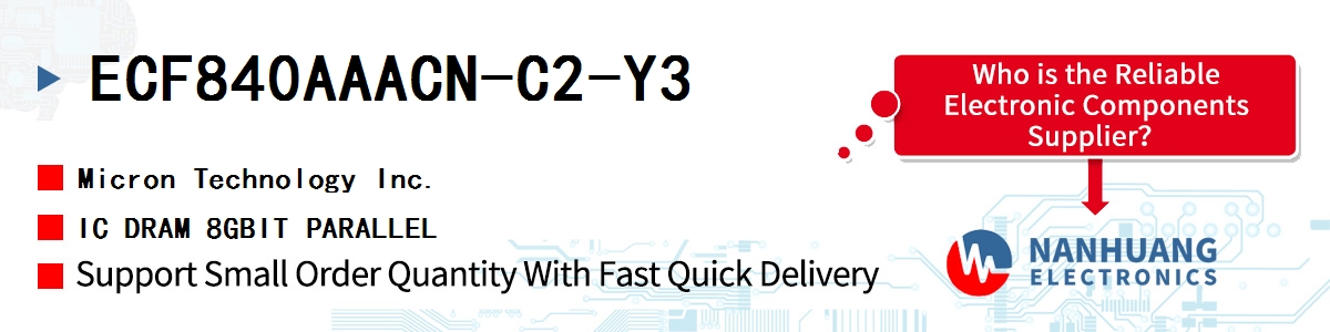 ECF840AAACN-C2-Y3 Micron IC DRAM 8GBIT PARALLEL