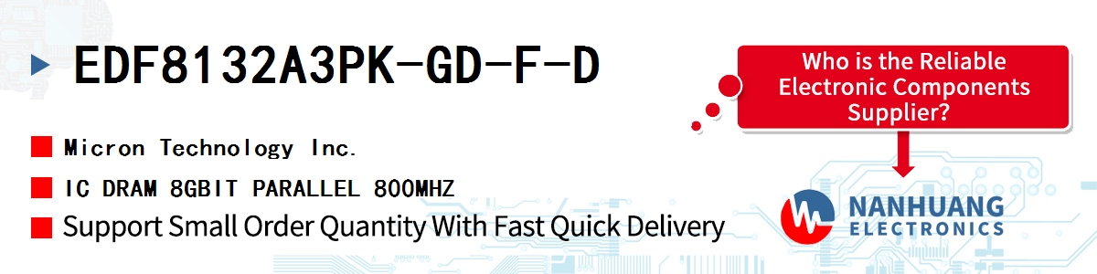 EDF8132A3PK-GD-F-D Micron IC DRAM 8GBIT PARALLEL 800MHZ