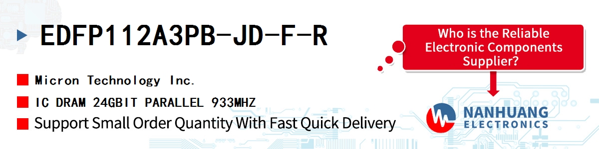 EDFP112A3PB-JD-F-R Micron IC DRAM 24GBIT PARALLEL 933MHZ