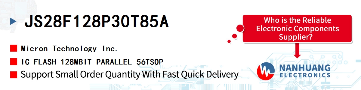 JS28F128P30T85A Micron IC FLASH 128MBIT PARALLEL 56TSOP