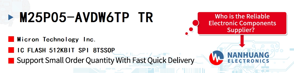 M25P05-AVDW6TP TR Micron IC FLASH 512KBIT SPI 8TSSOP