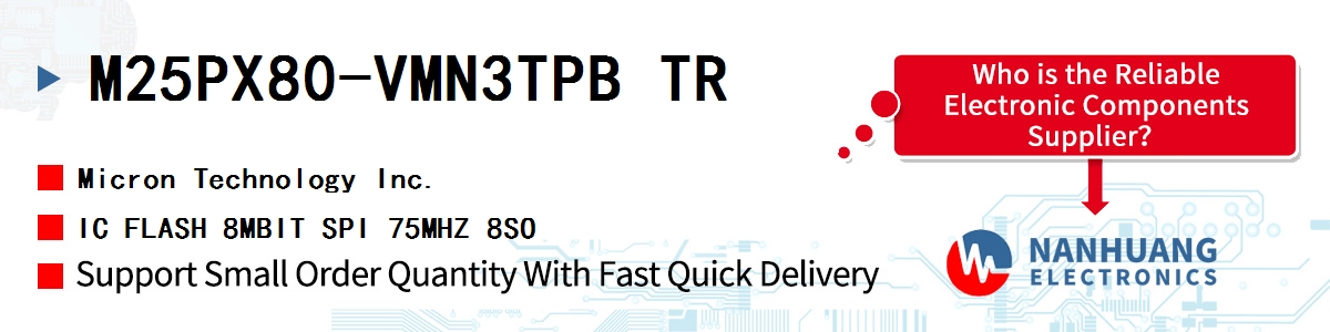 M25PX80-VMN3TPB TR Micron IC FLASH 8MBIT SPI 75MHZ 8SO