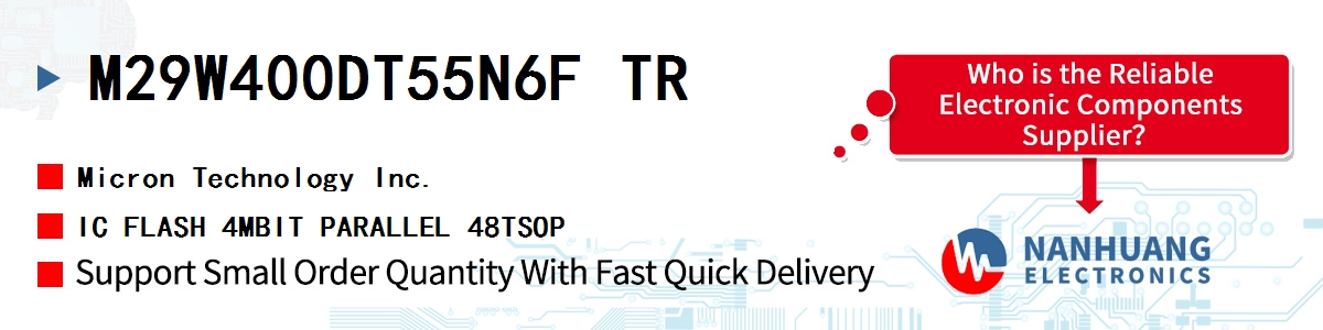 M29W400DT55N6F TR Micron IC FLASH 4MBIT PARALLEL 48TSOP