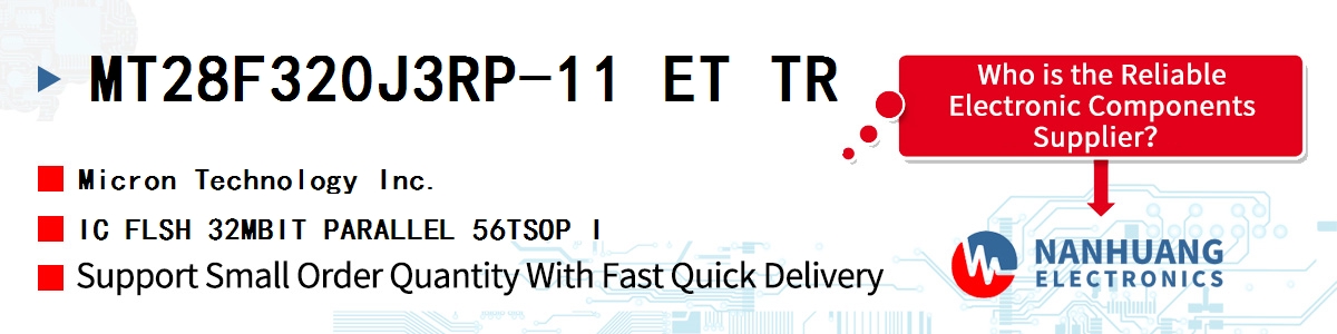 MT28F320J3RP-11 ET TR Micron IC FLSH 32MBIT PARALLEL 56TSOP I