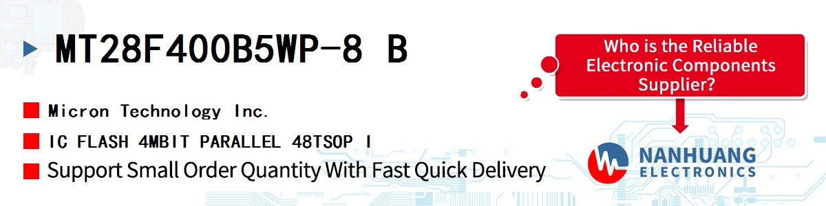 MT28F400B5WP-8 B Micron IC FLASH 4MBIT PARALLEL 48TSOP I