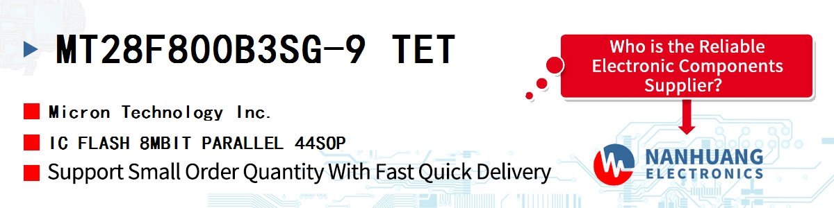 MT28F800B3SG-9 TET Micron IC FLASH 8MBIT PARALLEL 44SOP