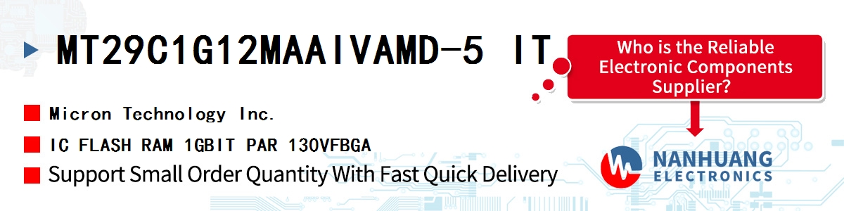 MT29C1G12MAAIVAMD-5 IT Micron IC FLASH RAM 1GBIT PAR 130VFBGA