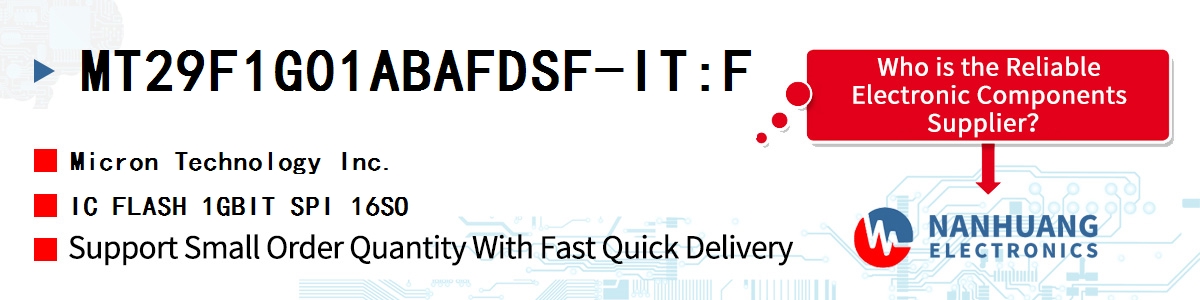 MT29F1G01ABAFDSF-IT:F Micron IC FLASH 1GBIT SPI 16SO