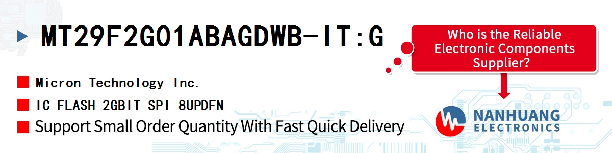 MT29F2G01ABAGDWB-IT:G Micron IC FLASH 2GBIT SPI 8UPDFN