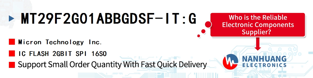 MT29F2G01ABBGDSF-IT:G Micron IC FLASH 2GBIT SPI 16SO