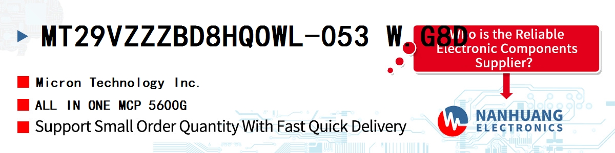 MT29VZZZBD8HQOWL-053 W.G8D Micron ALL IN ONE MCP 5600G