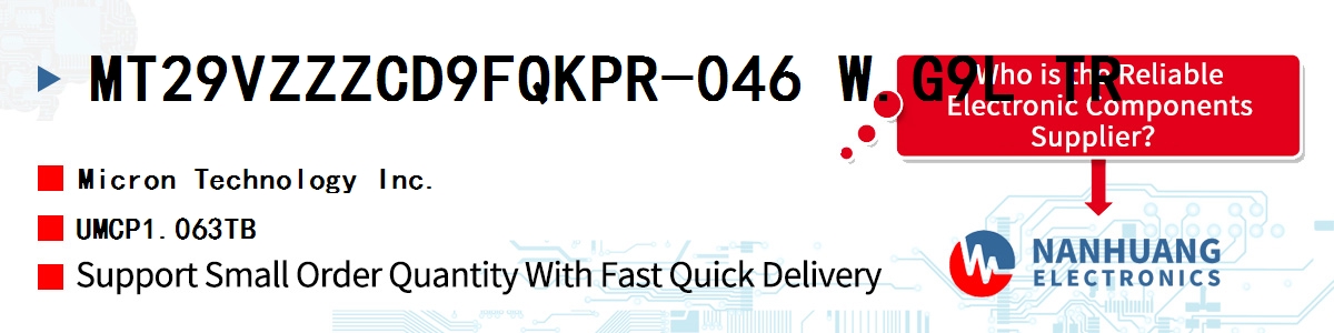 MT29VZZZCD9FQKPR-046 W.G9L TR Micron UMCP1.063TB