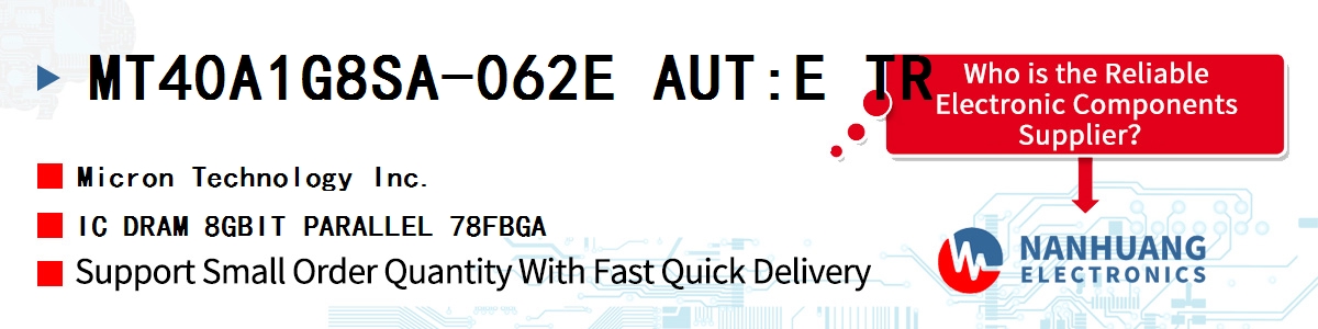 MT40A1G8SA-062E AUT:E TR Micron IC DRAM 8GBIT PARALLEL 78FBGA