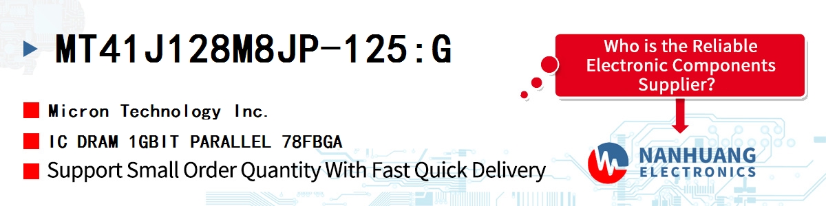 MT41J128M8JP-125:G Micron IC DRAM 1GBIT PARALLEL 78FBGA