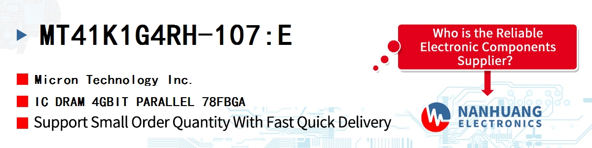 MT41K1G4RH-107:E Micron IC DRAM 4GBIT PARALLEL 78FBGA