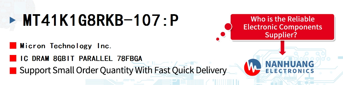 MT41K1G8RKB-107:P Micron IC DRAM 8GBIT PARALLEL 78FBGA