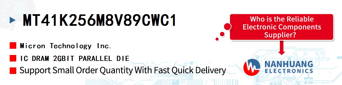 MT41K256M8V89CWC1 Micron IC DRAM 2GBIT PARALLEL DIE