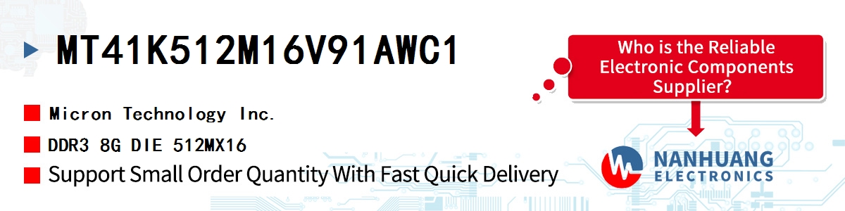 MT41K512M16V91AWC1 Micron DDR3 8G DIE 512MX16