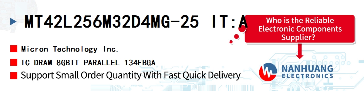 MT42L256M32D4MG-25 IT:A Micron IC DRAM 8GBIT PARALLEL 134FBGA