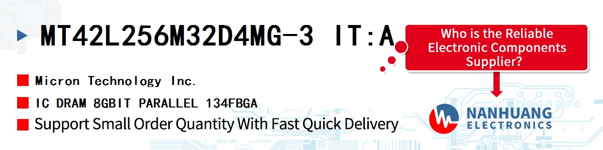 MT42L256M32D4MG-3 IT:A Micron IC DRAM 8GBIT PARALLEL 134FBGA