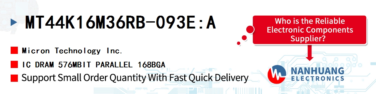 MT44K16M36RB-093E:A Micron IC DRAM 576MBIT PARALLEL 168BGA