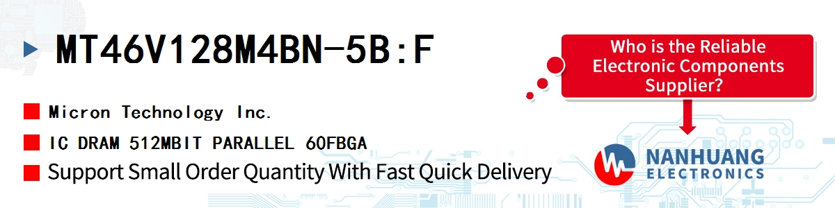 MT46V128M4BN-5B:F Micron IC DRAM 512MBIT PARALLEL 60FBGA