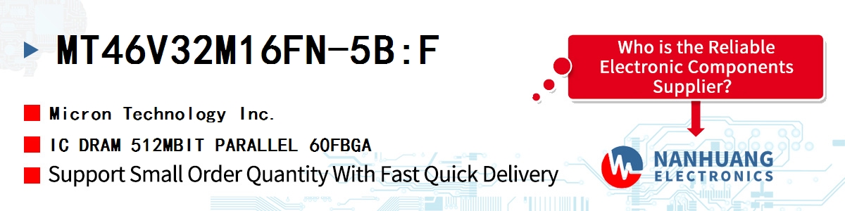 MT46V32M16FN-5B:F Micron IC DRAM 512MBIT PARALLEL 60FBGA