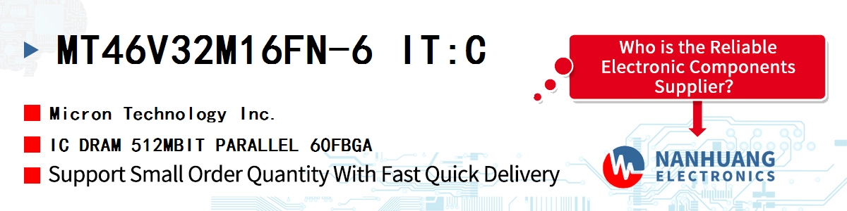 MT46V32M16FN-6 IT:C Micron IC DRAM 512MBIT PARALLEL 60FBGA