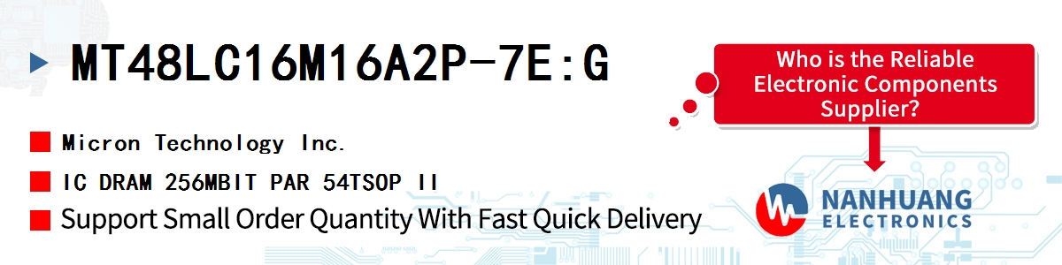 MT48LC16M16A2P-7E:G Micron IC DRAM 256MBIT PAR 54TSOP II