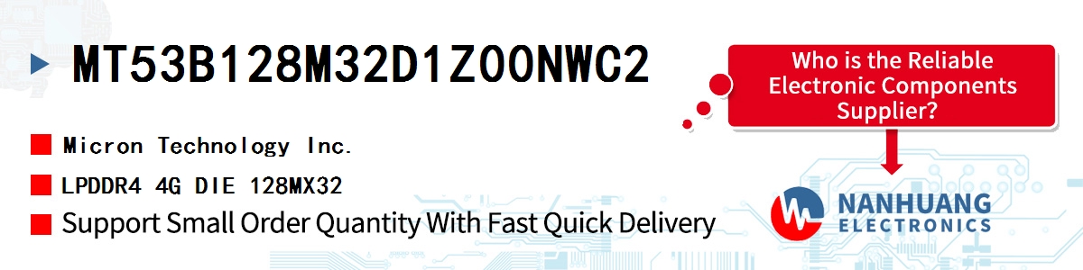 MT53B128M32D1Z00NWC2 Micron LPDDR4 4G DIE 128MX32