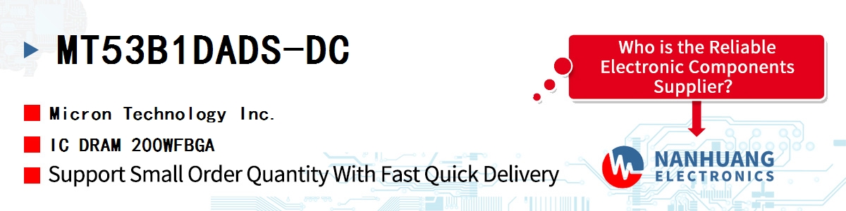 MT53B1DADS-DC Micron IC DRAM 200WFBGA