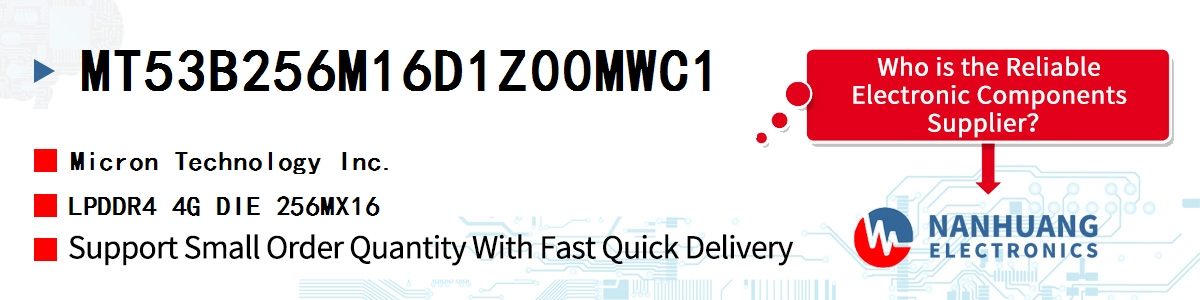 MT53B256M16D1Z00MWC1 Micron LPDDR4 4G DIE 256MX16