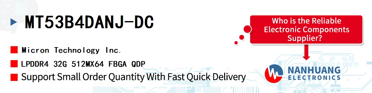 MT53B4DANJ-DC Micron LPDDR4 32G 512MX64 FBGA QDP