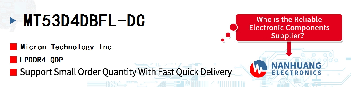 MT53D4DBFL-DC Micron LPDDR4 QDP