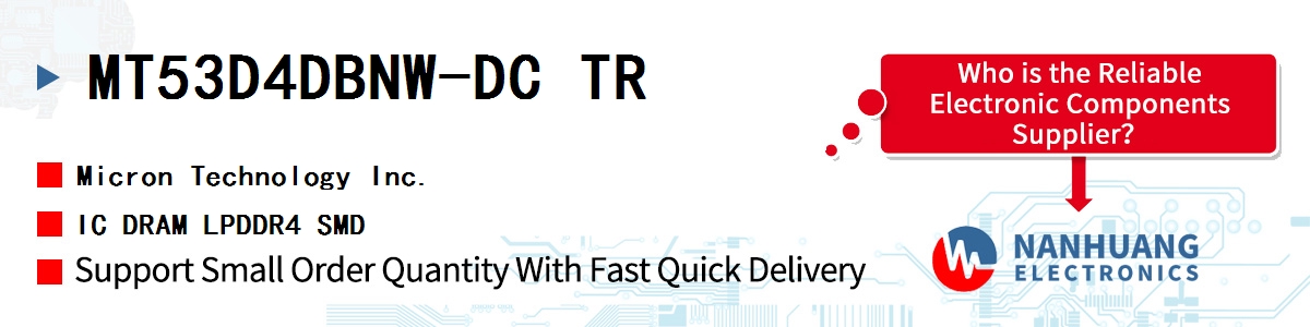 MT53D4DBNW-DC TR Micron IC DRAM LPDDR4 SMD