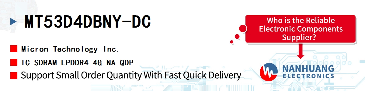 MT53D4DBNY-DC Micron IC SDRAM LPDDR4 4G NA QDP