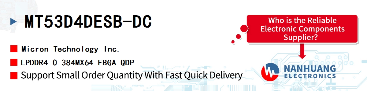 MT53D4DESB-DC Micron LPDDR4 0 384MX64 FBGA QDP