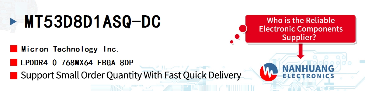 MT53D8D1ASQ-DC Micron LPDDR4 0 768MX64 FBGA 8DP