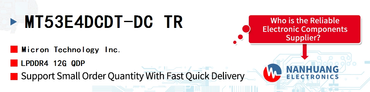 MT53E4DCDT-DC TR Micron LPDDR4 12G QDP