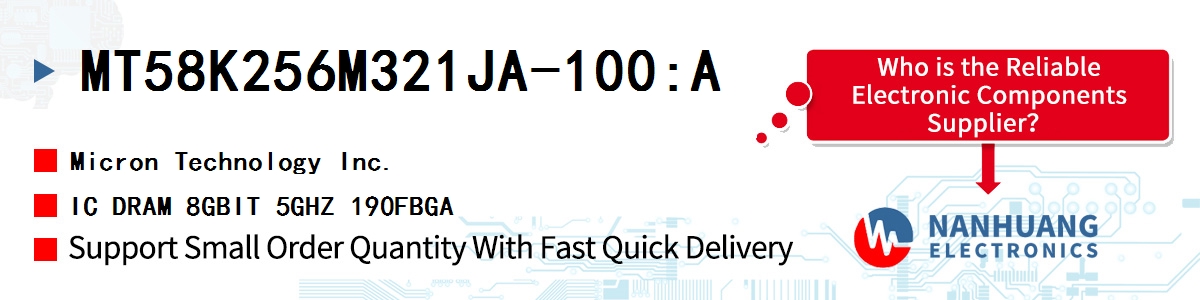 MT58K256M321JA-100:A Micron IC DRAM 8GBIT 5GHZ 190FBGA