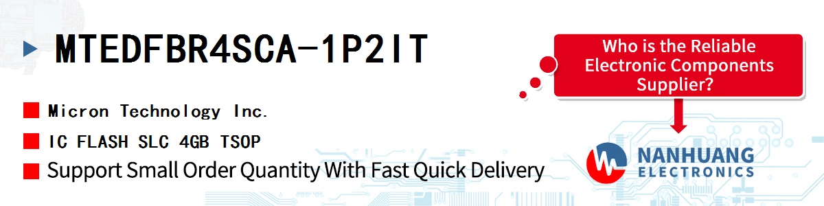 MTEDFBR4SCA-1P2IT Micron IC FLASH SLC 4GB TSOP