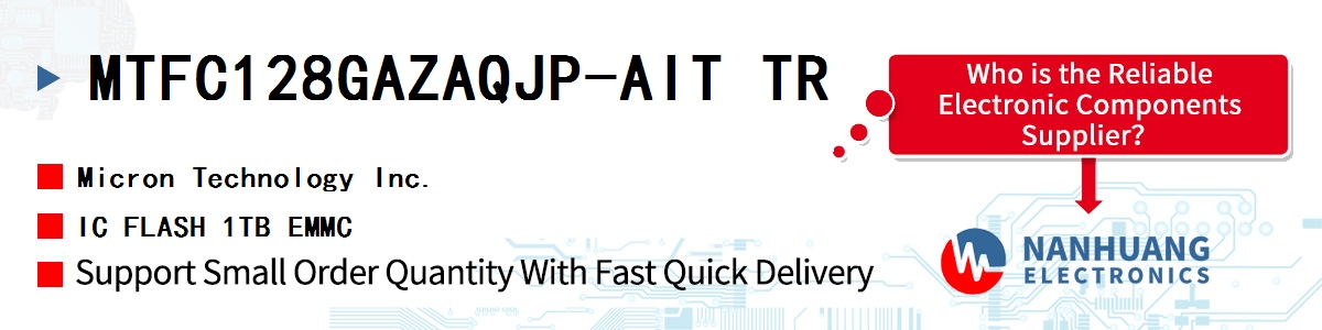 MTFC128GAZAQJP-AIT TR Micron IC FLASH 1TB EMMC