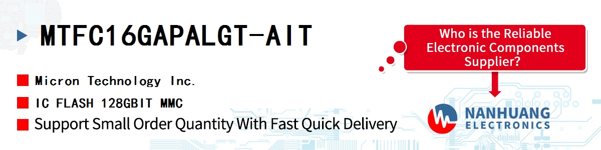 MTFC16GAPALGT-AIT Micron IC FLASH 128GBIT MMC