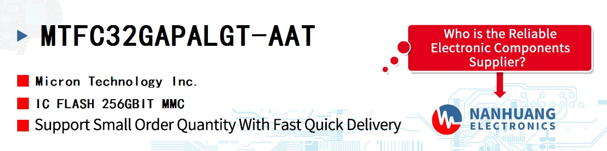 MTFC32GAPALGT-AAT Micron IC FLASH 256GBIT MMC