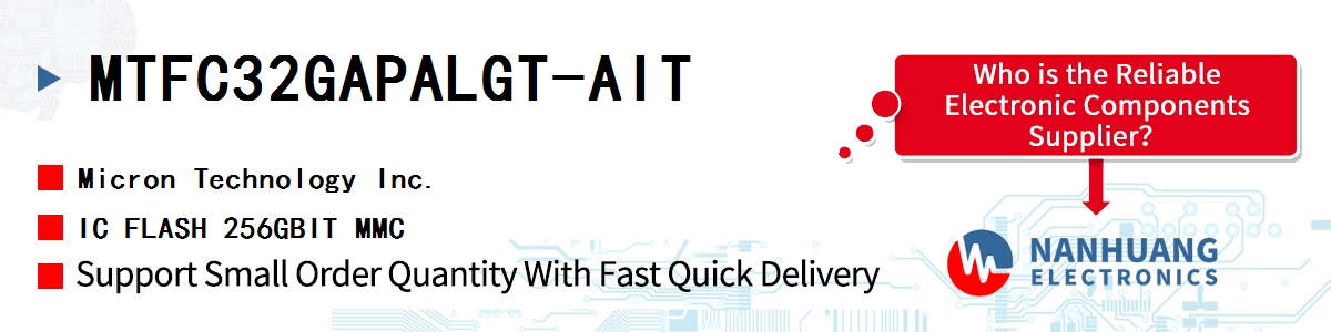 MTFC32GAPALGT-AIT Micron IC FLASH 256GBIT MMC