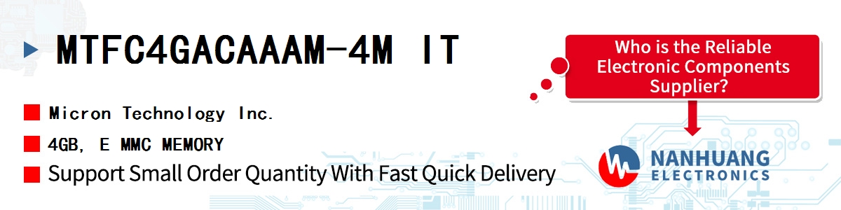 MTFC4GACAAAM-4M IT Micron 4GB, E MMC MEMORY